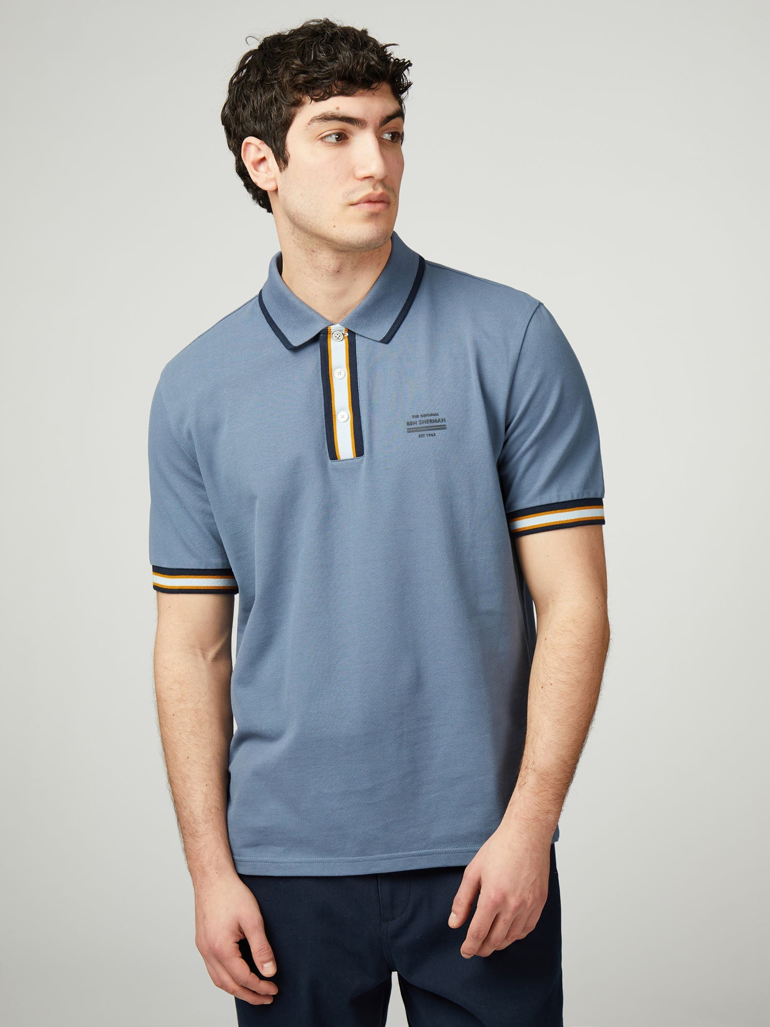 Placket interest polo sea