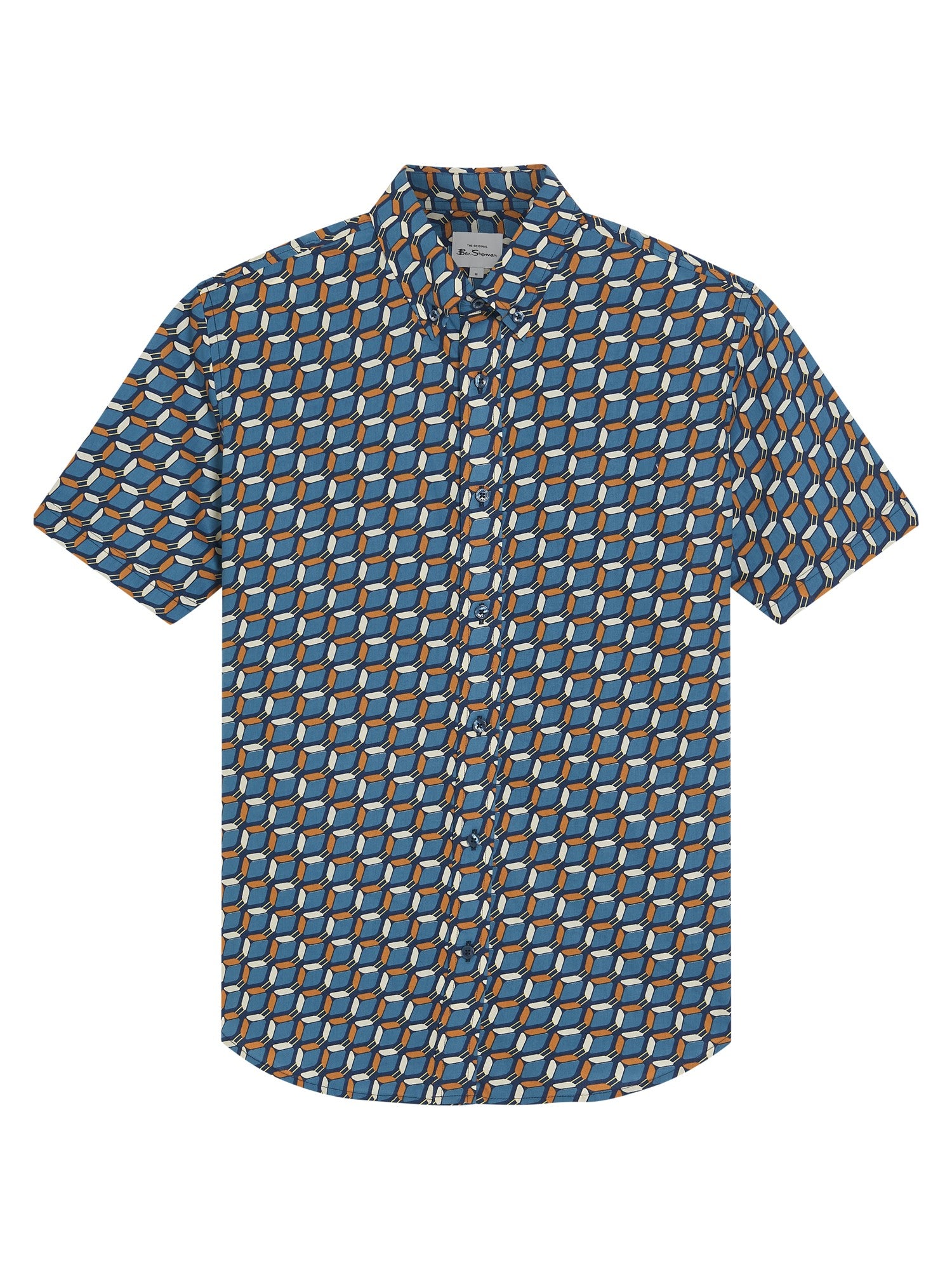 RETRO GEO PRINT ROYAL