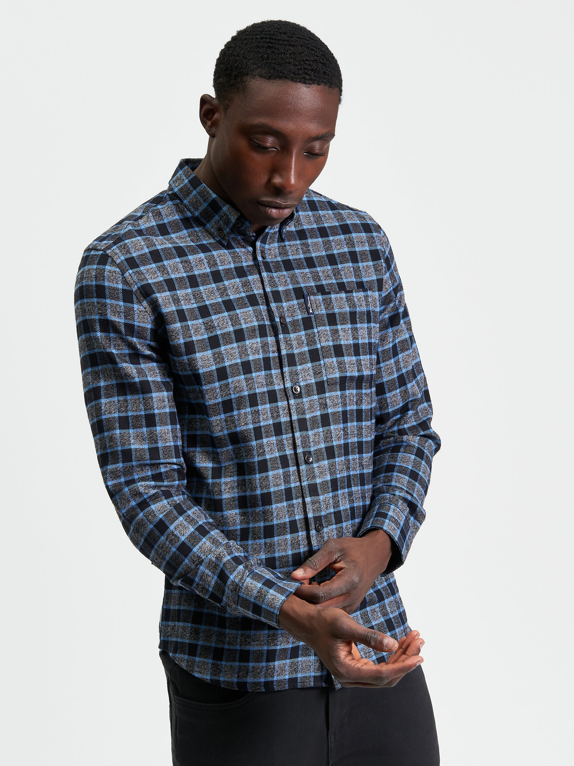 Diffused Gingham Check hirt LATE