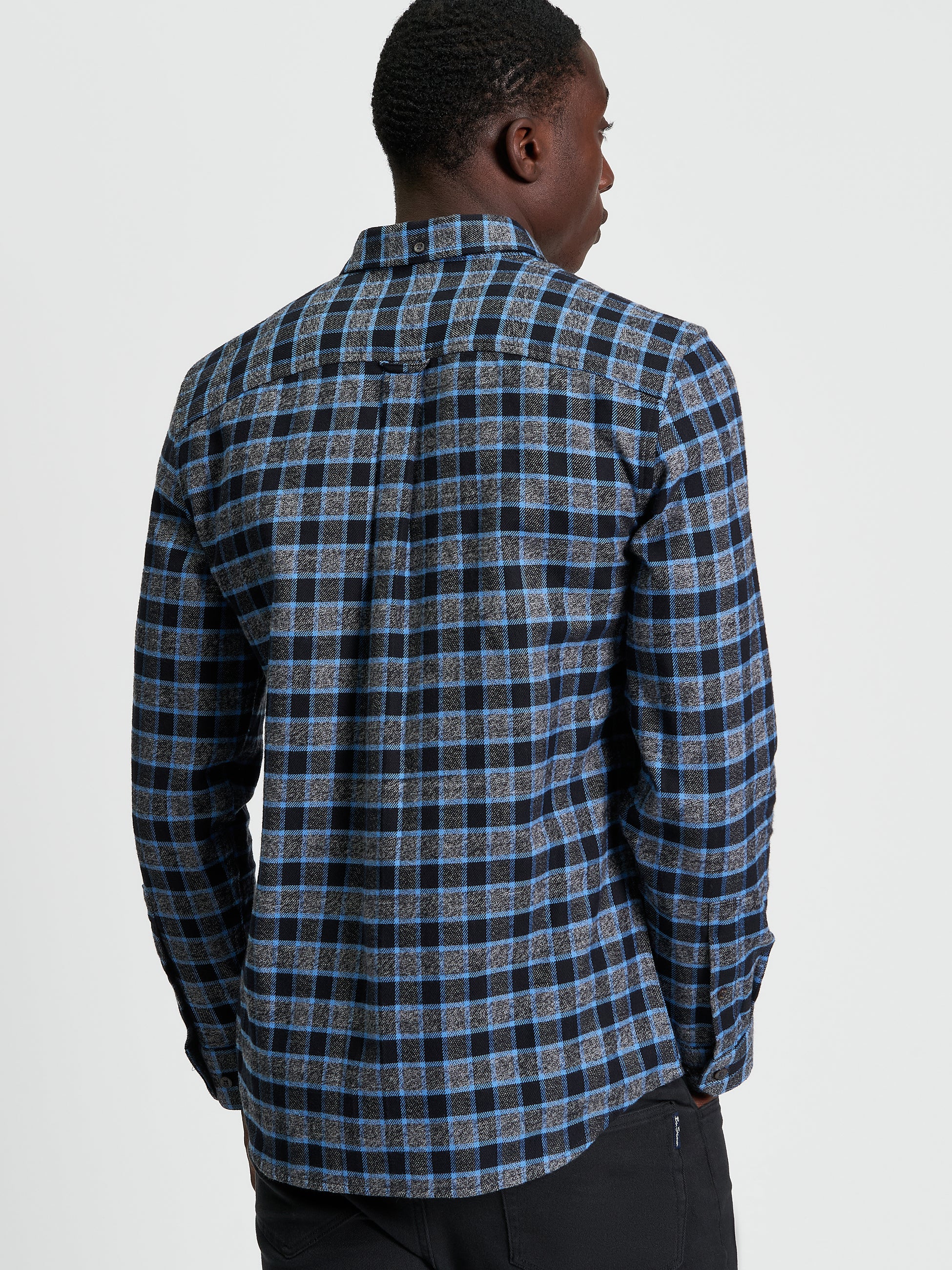Diffused Gingham Check hirt LATE