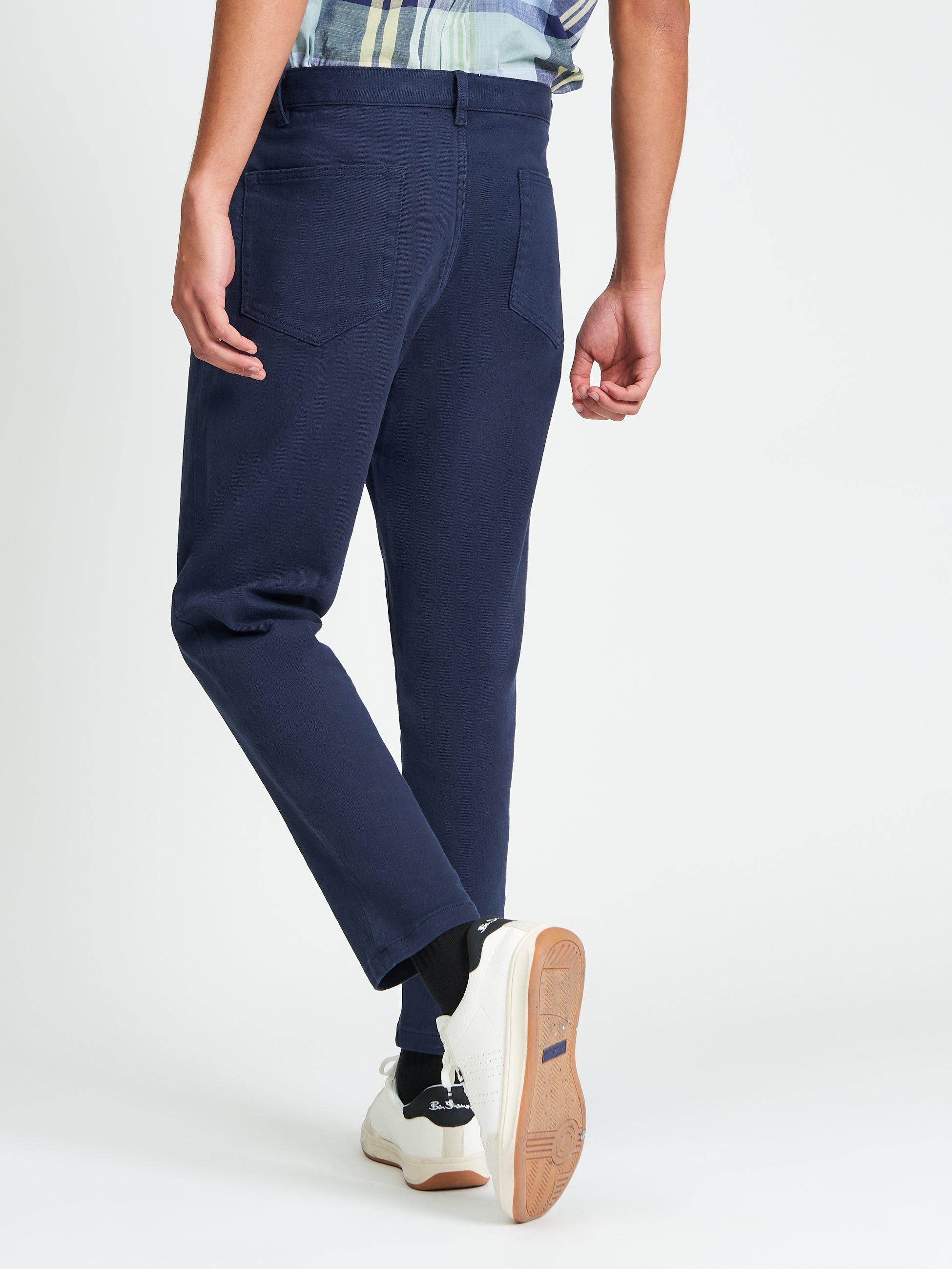 5 POCKET TWILL TROUSER DARK Navy