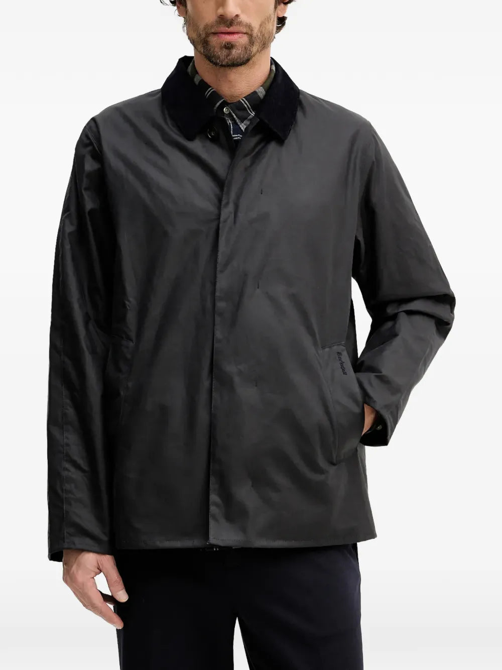 Barbour Short Lorden Wax Mac NAVY