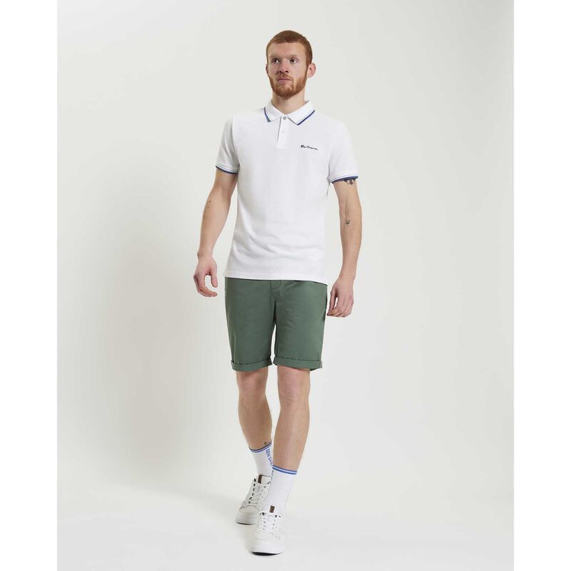 Signature chino short pale khaki