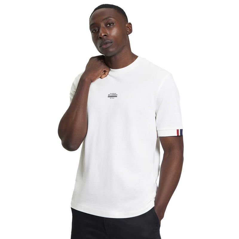 Tipped Pique Tee NOW WHITE