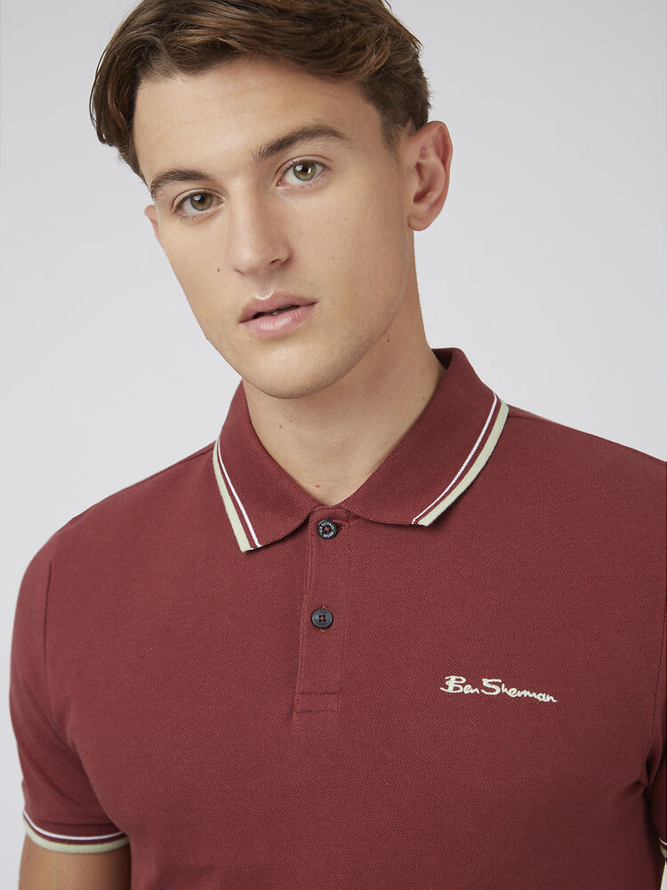 SIGNATURE POLO MAROON