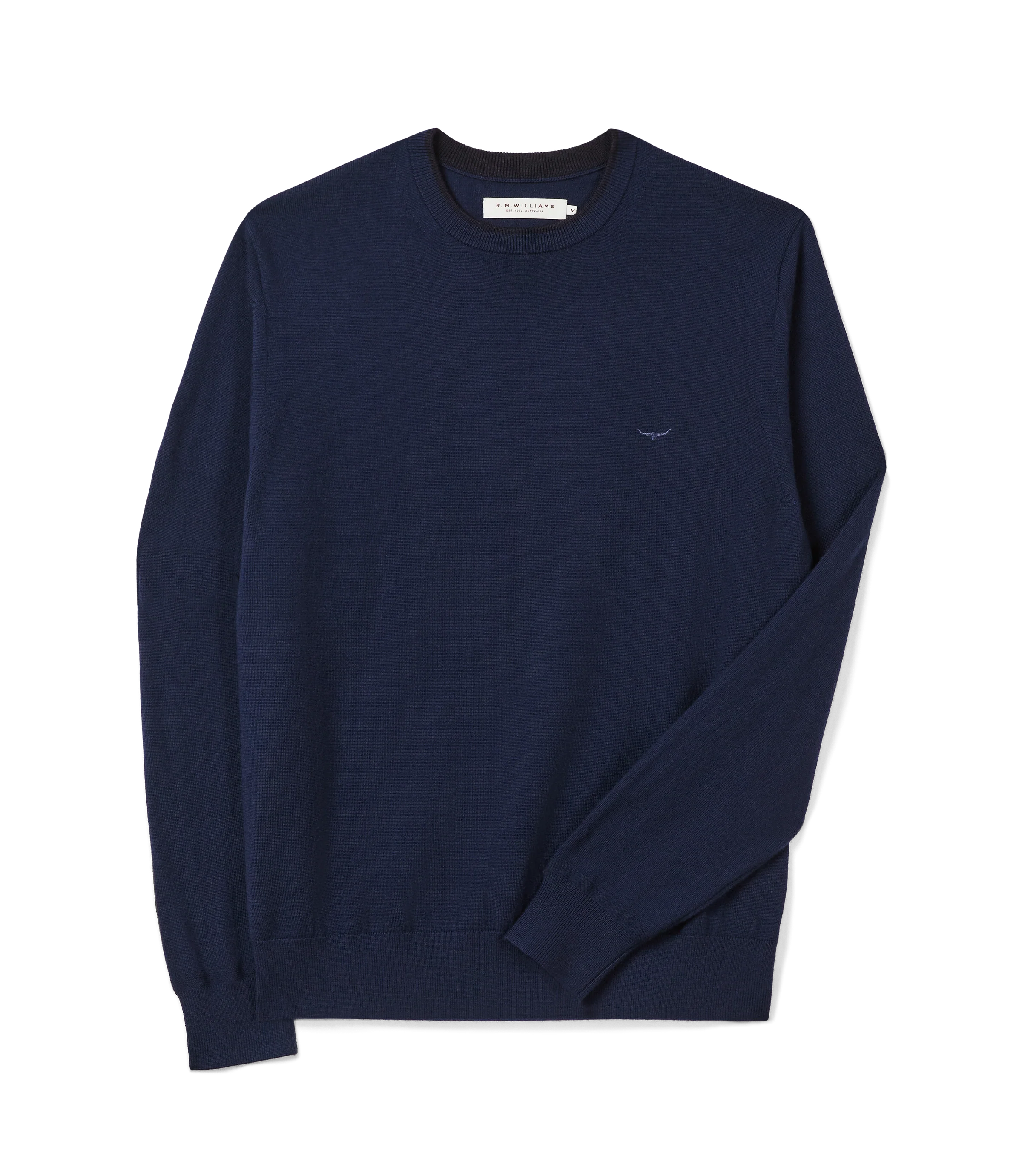 Howe Crew Merino Knit Navy