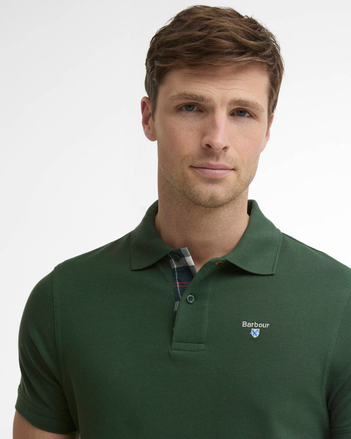 Barbour Tartan Pique Polo SYCAMORE