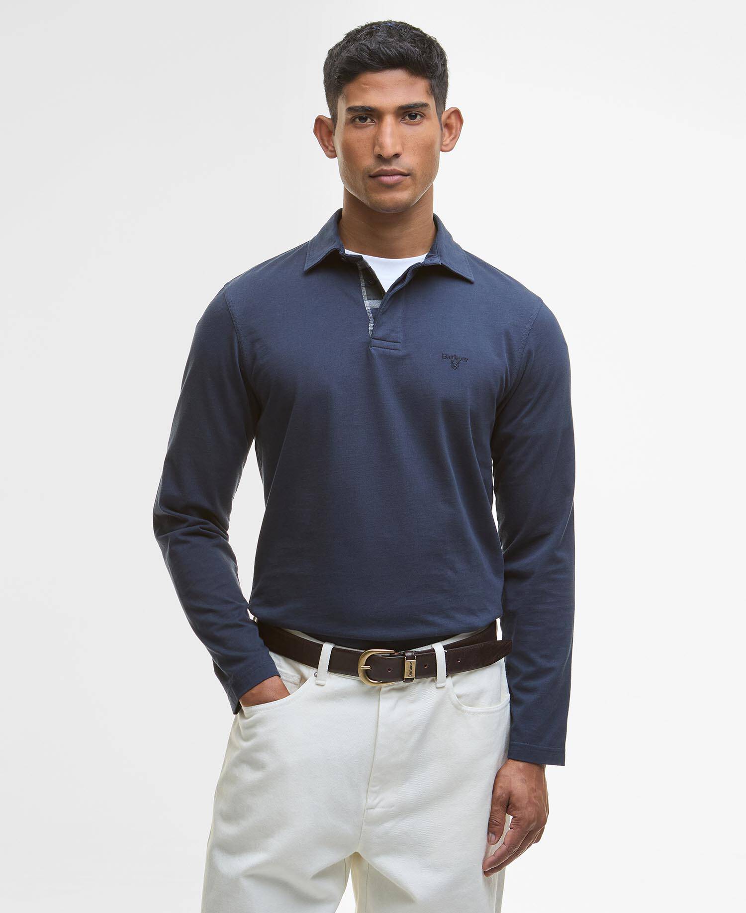 Barbour Margrove LS Tailored Polo Shirt NAVY