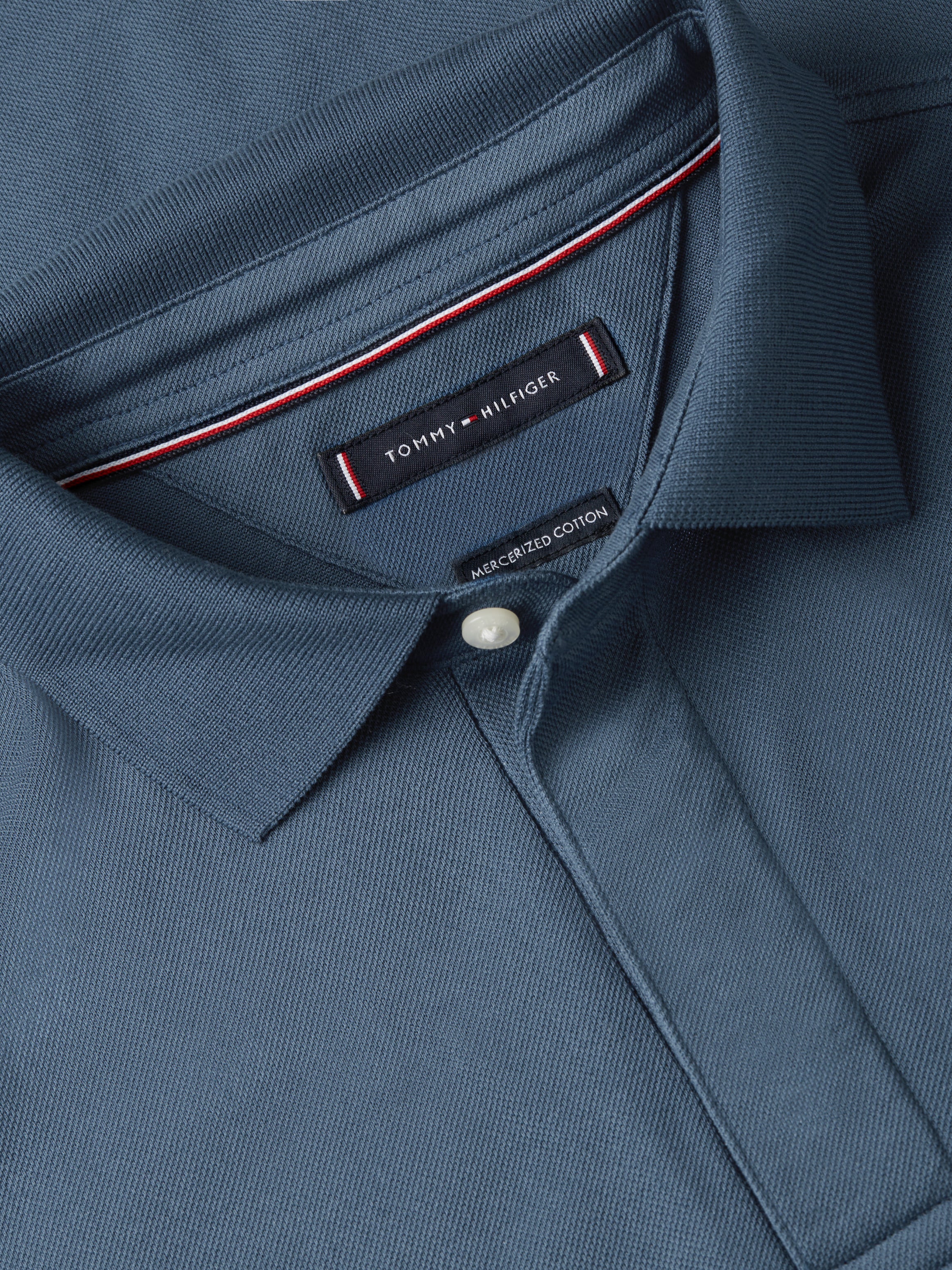 Hidden Placket Polo AEGEAN SEA