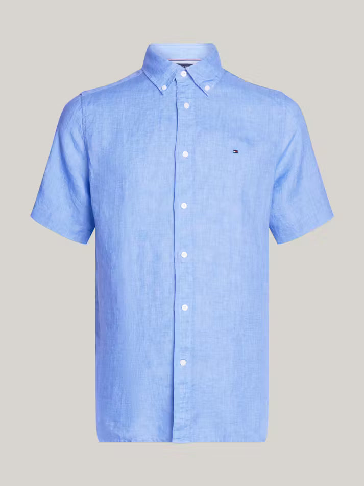 Pigment Dyed Linen hirt BLUE PELL