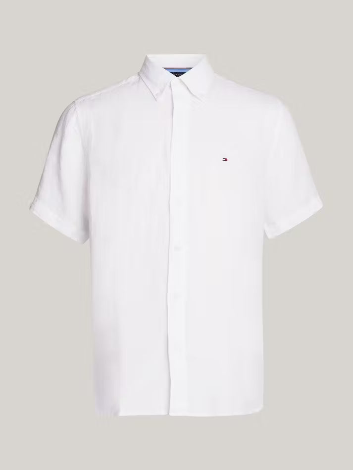 Pigment Dyed Linen shirt WHITE