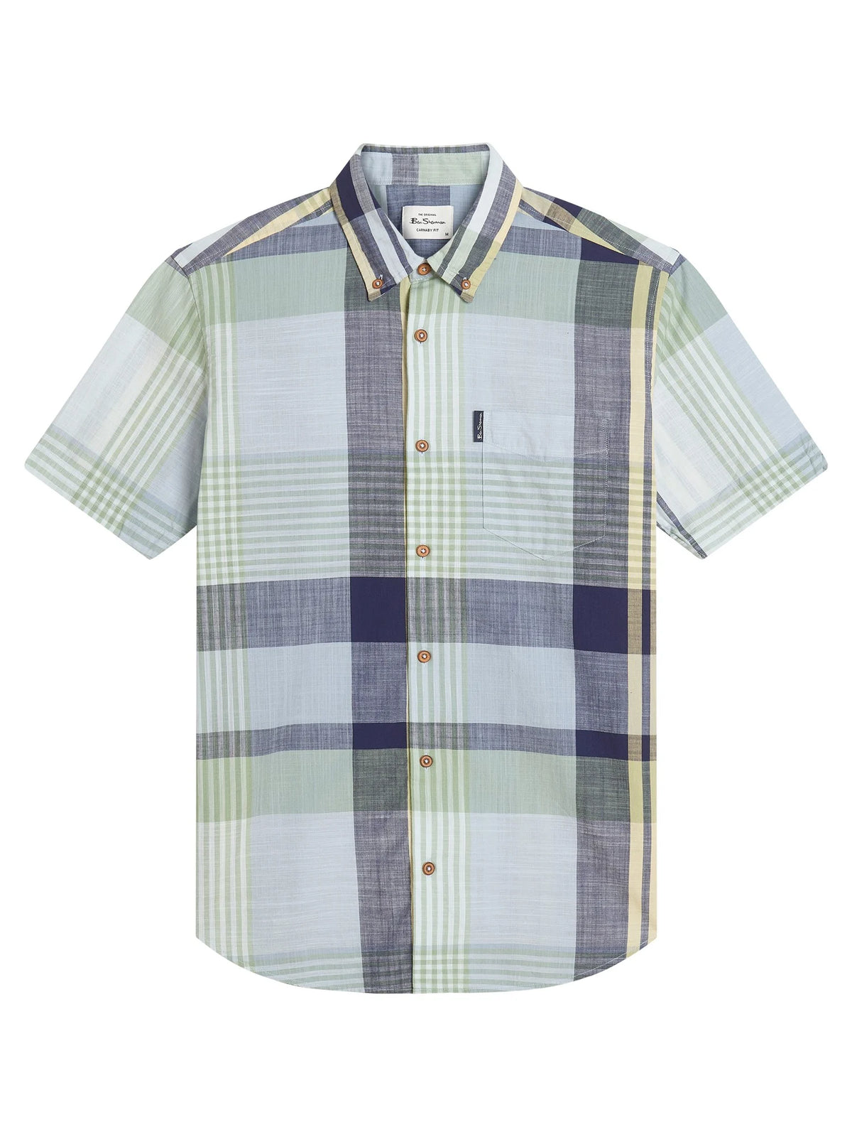 LARGE MADRAS CHECK-POWDER SHIRT POWDER BLUE