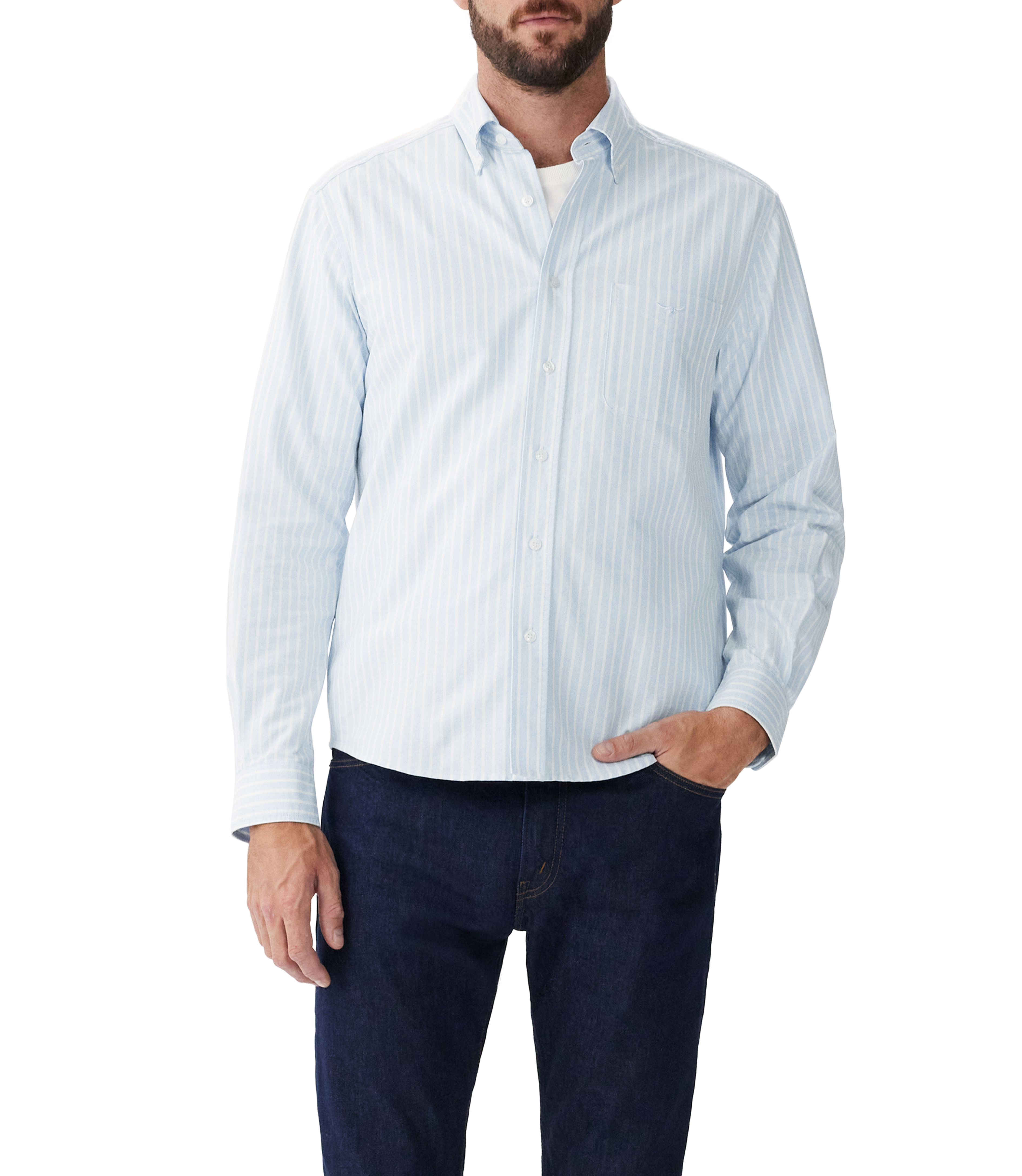 Regular Shirt Blue White