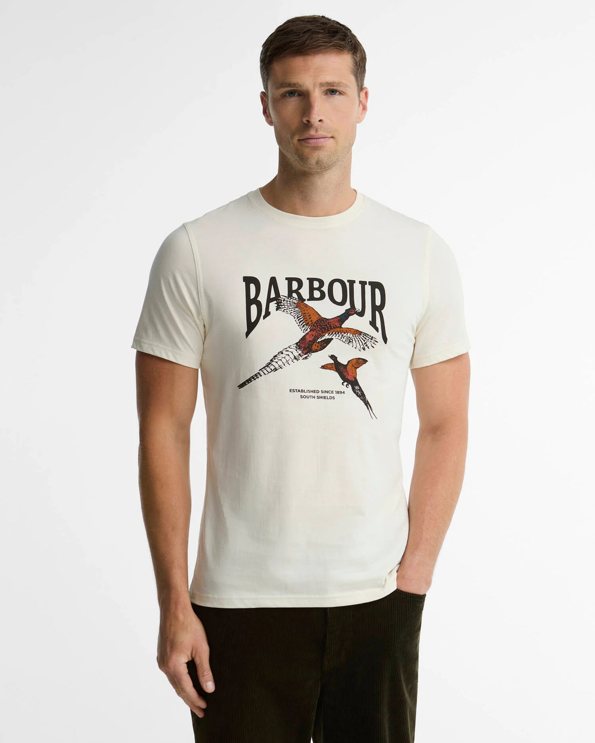 Barbour Pheasant Graphic Tailored T-Shirt WHISPER WHITE