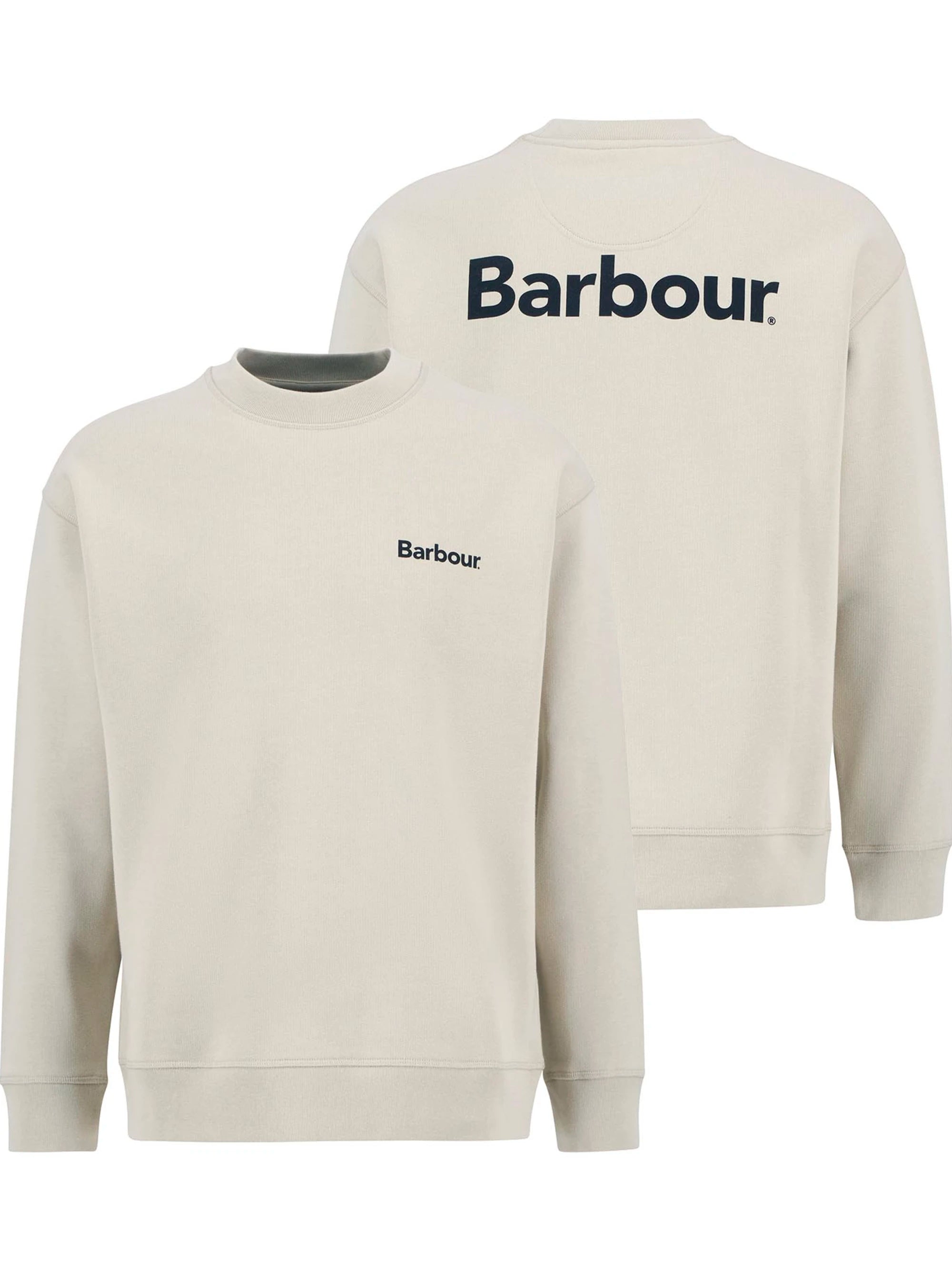 Barbour Brushed Nicholas OS CREW Sweatshirt MIST