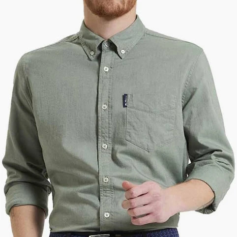 L signature Oxford shirt-Pale Khaki