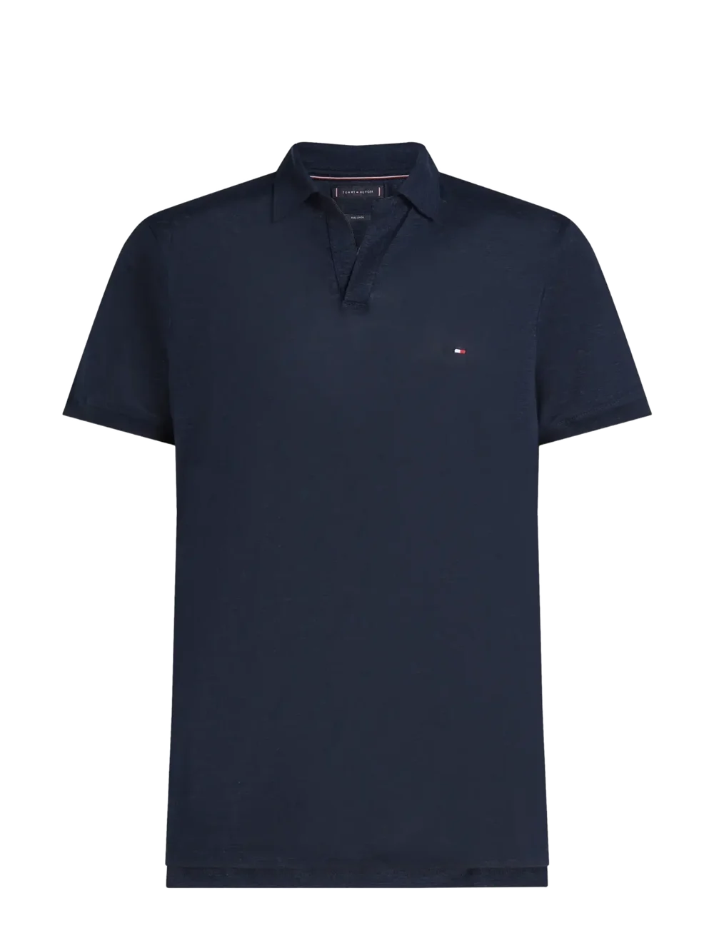 Pure Linen Reg Polo DESERT SKY