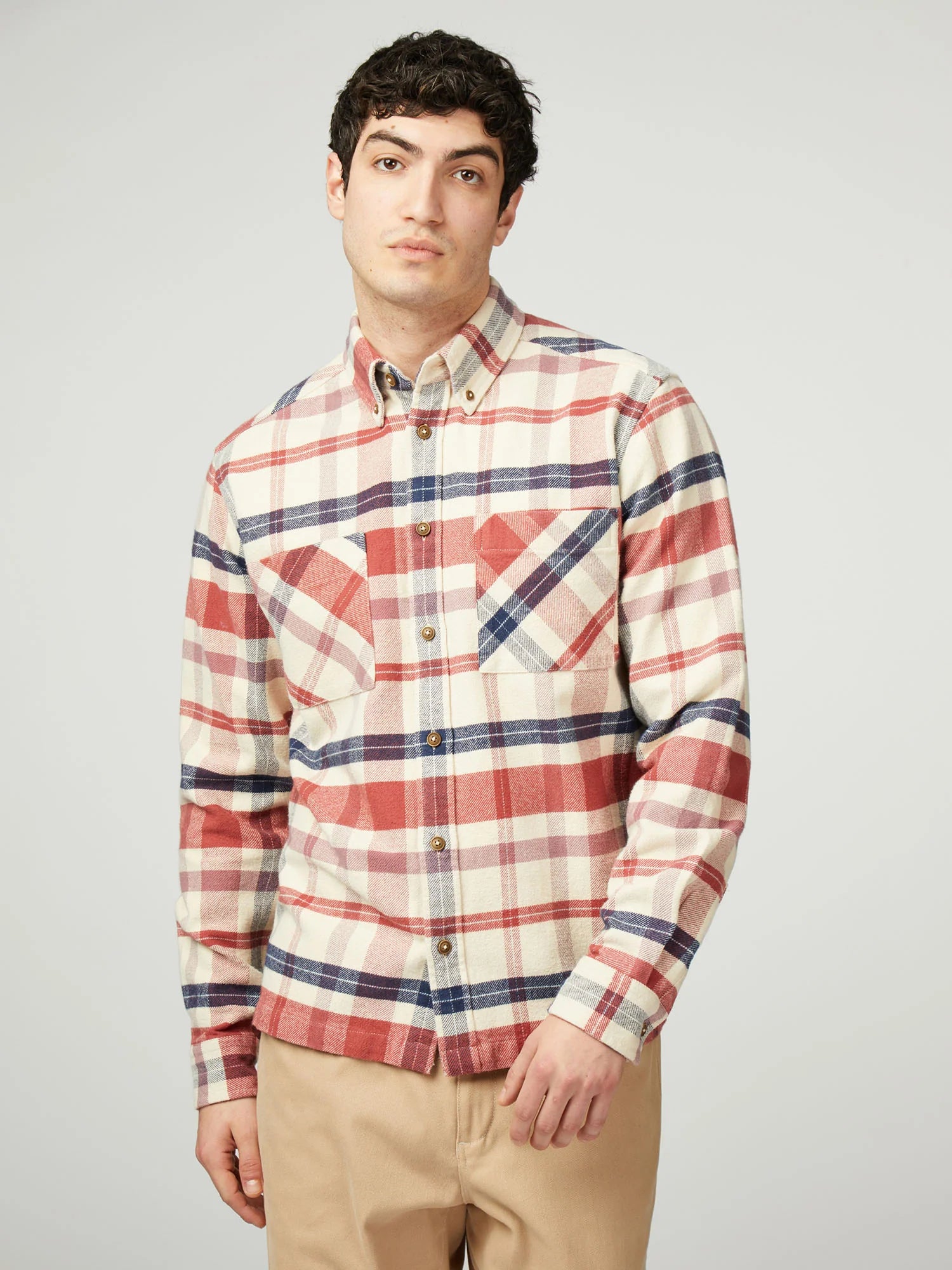 Brushed IVY check overshirt