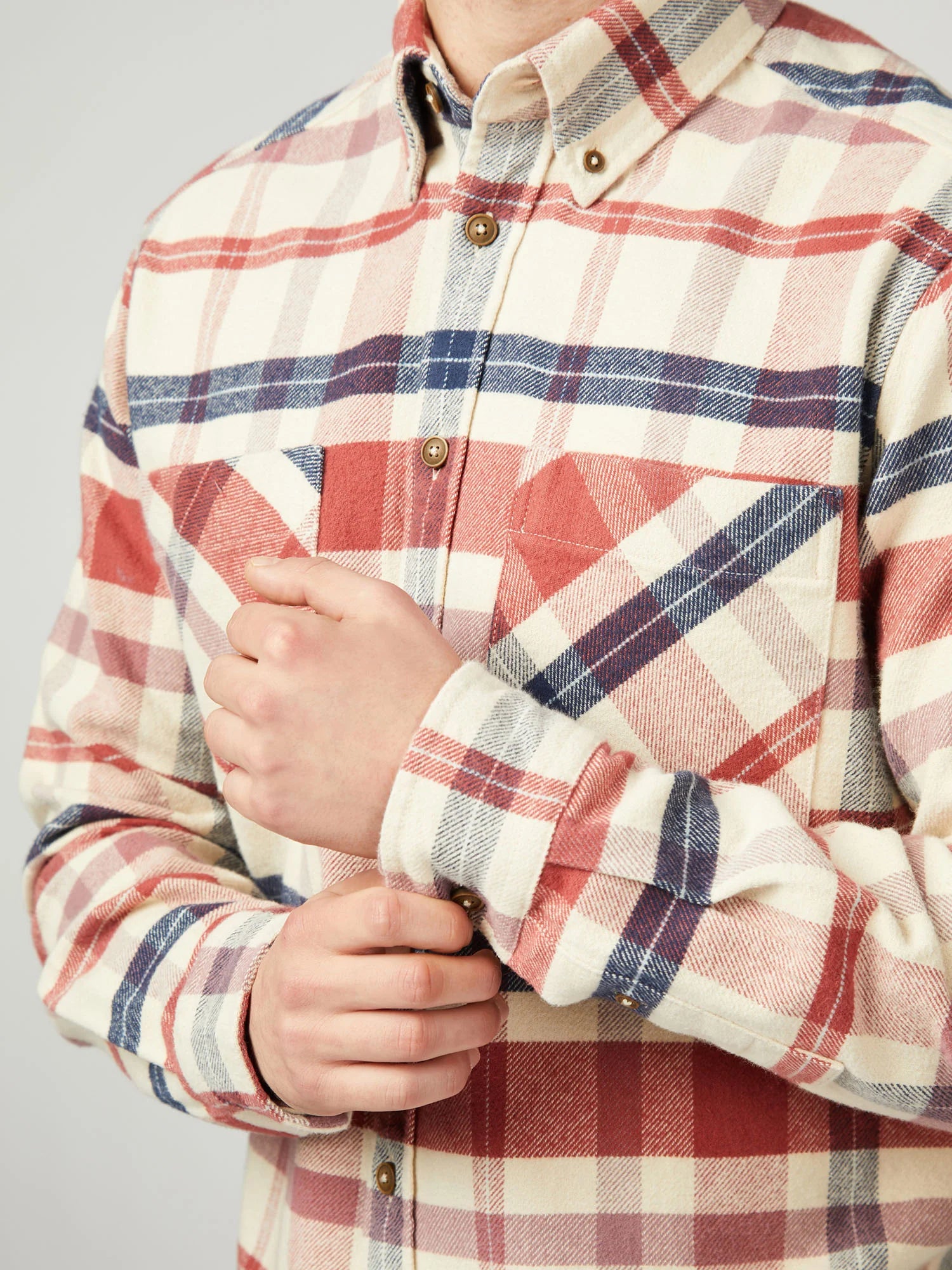 Brushed IVY check overshirt