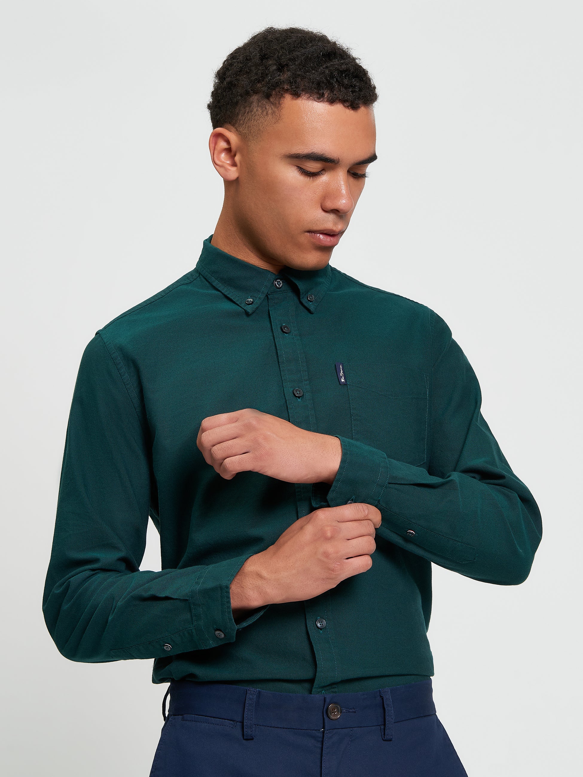 Signature LS Oxford Shirt DARK GREEN