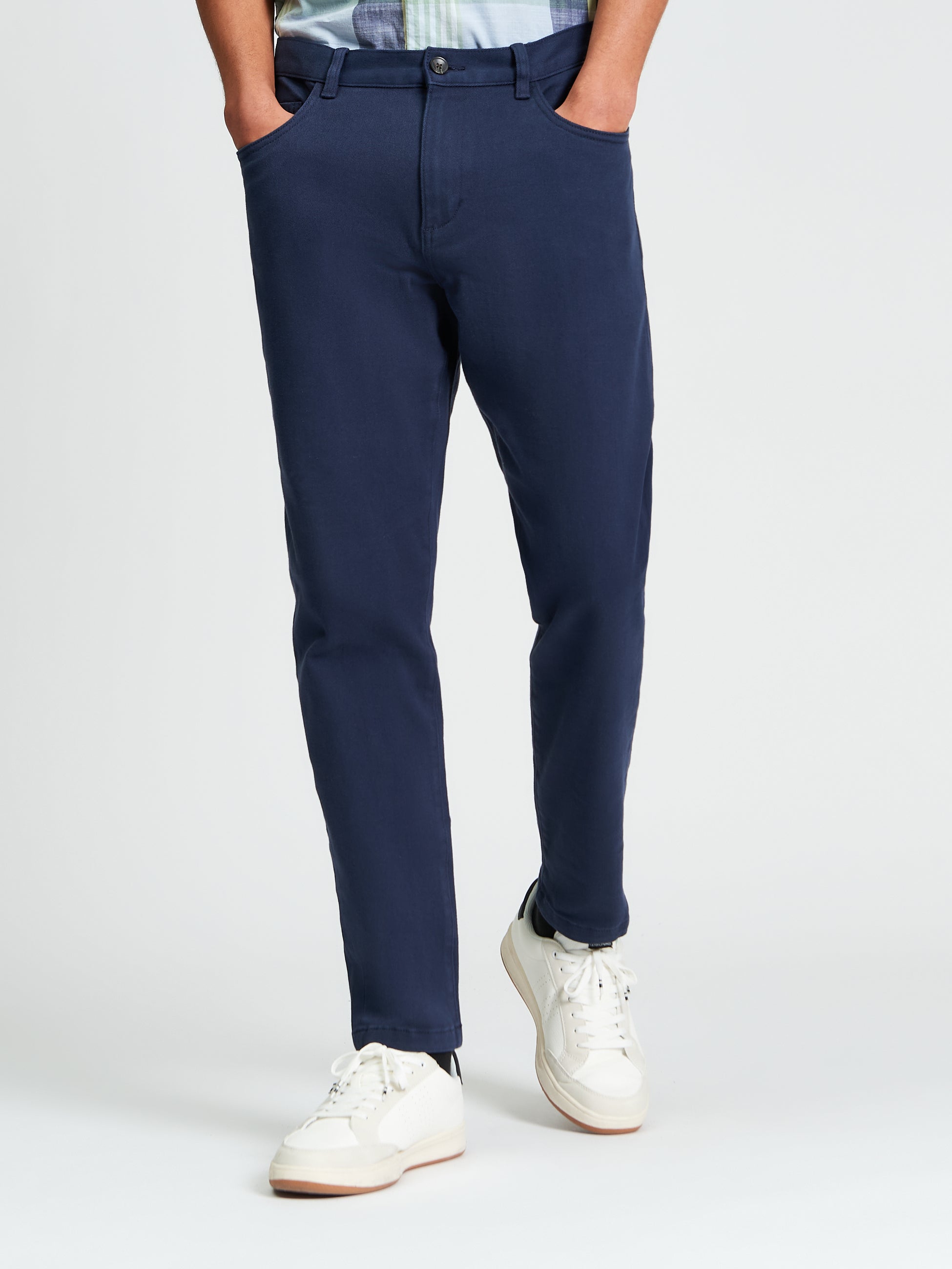 5 POCKET TWILL TROUSER DARK Navy