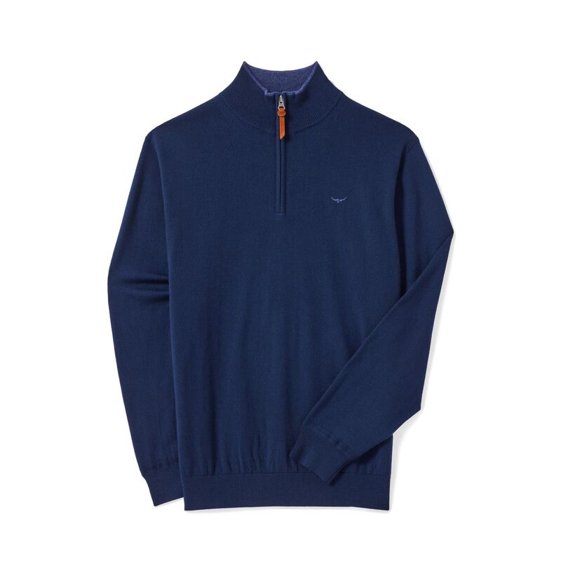 Ernest 1/4 zip erino Navy