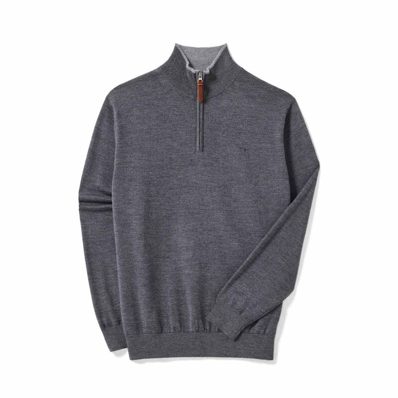 Ernest 1/4 zip Merion sea mist