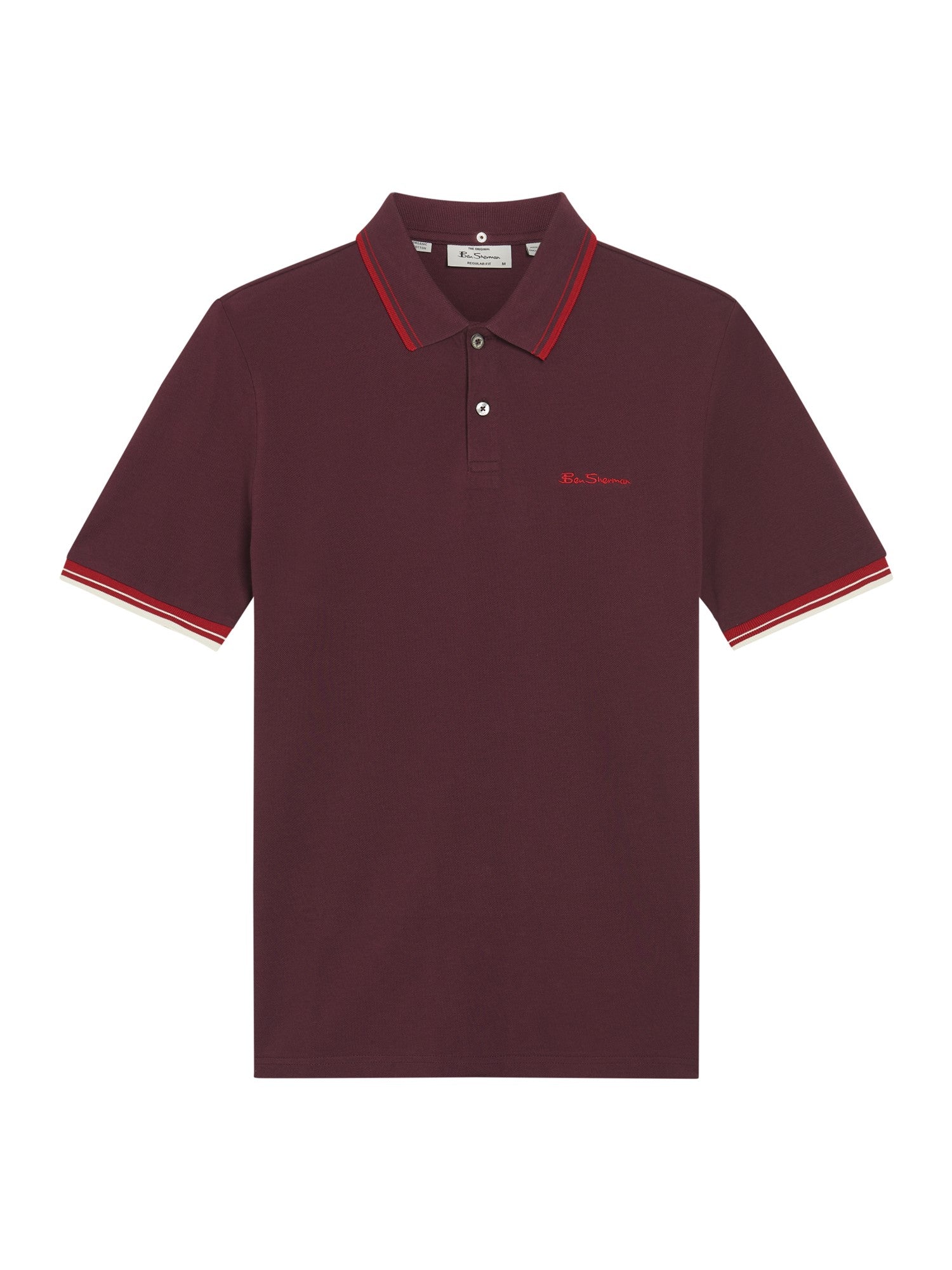 Signature pique polo dark wine
