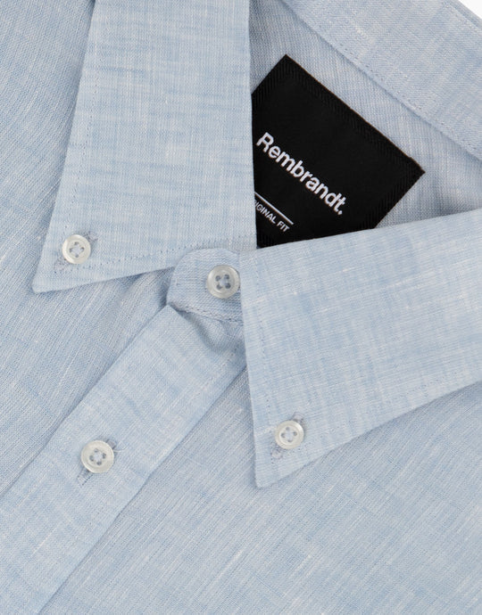 Ohope LIGHT BLUE Irish Linen Shirt