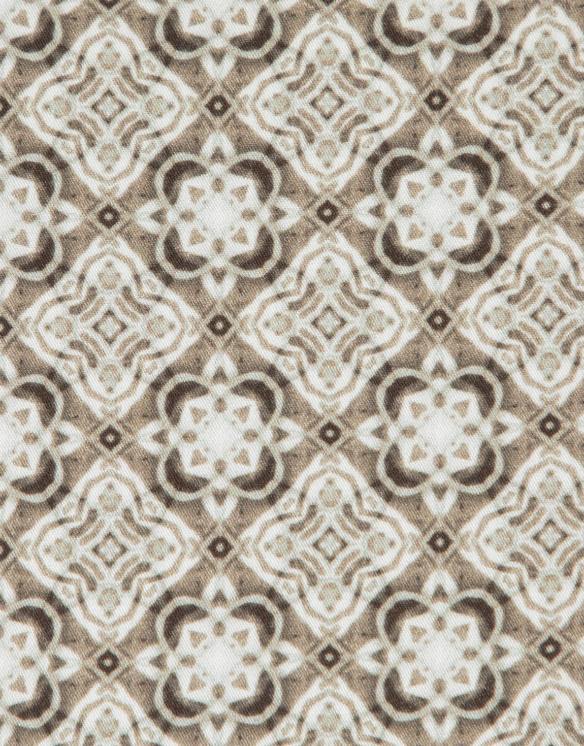 Hahei short leeve hirt OLIVE GREEN GEOMETRIC