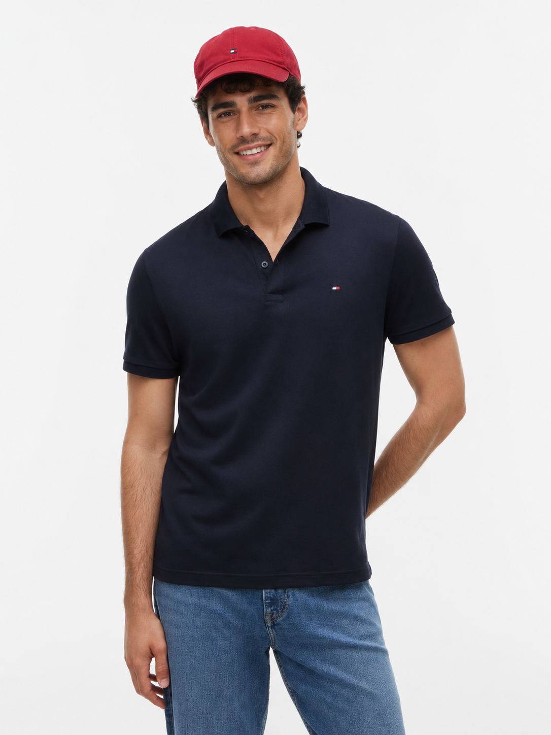 Liquid Cotton Essential Polo DESERT SKY