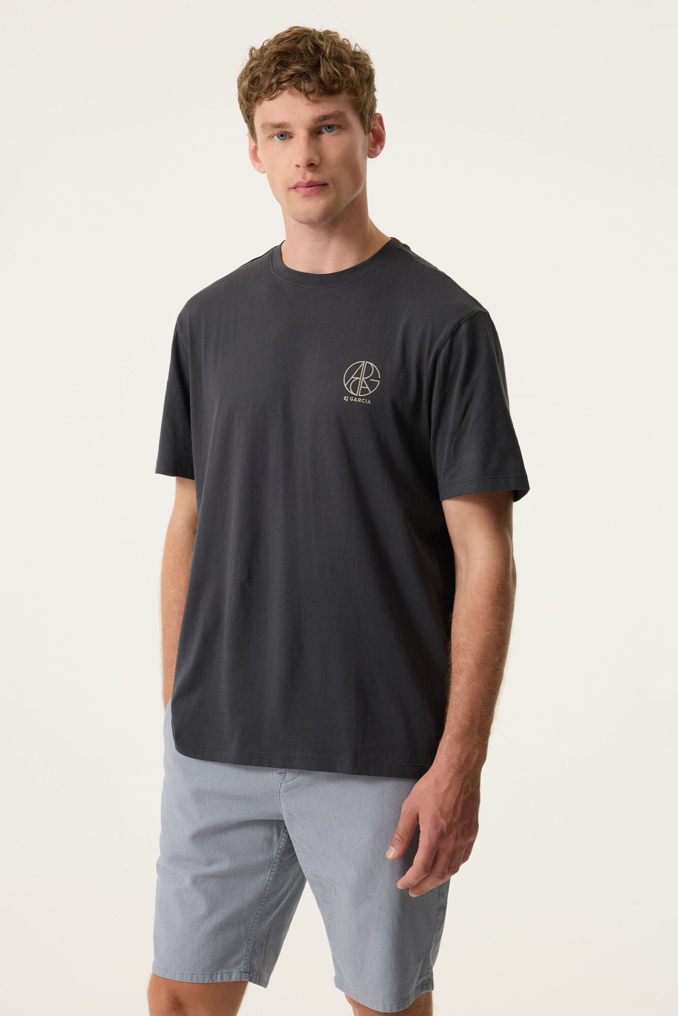 Garcia T shirt blue graphite