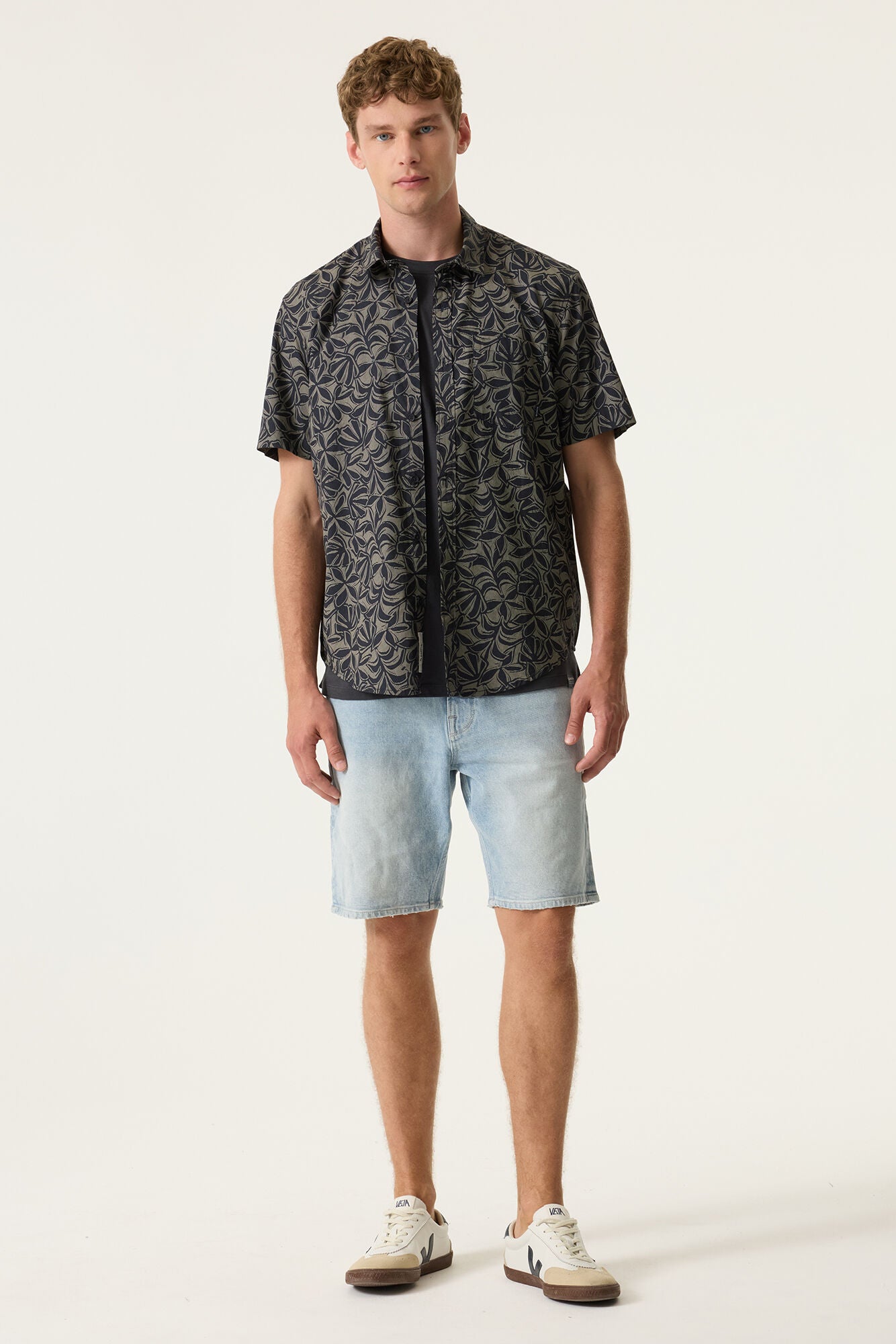 P261290 - Shirt BLUE GRAPHITE print