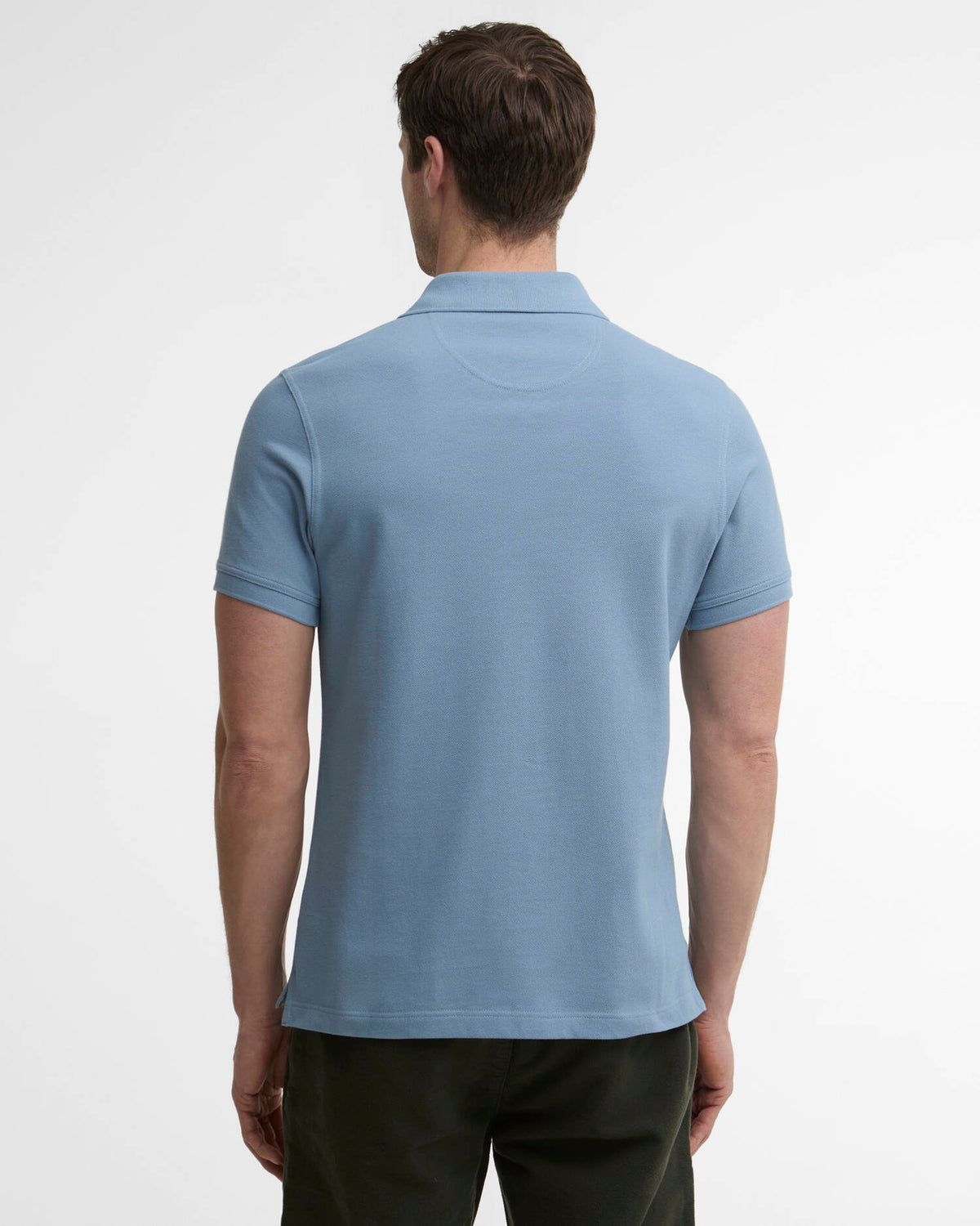 Barbour Tartan Pique Polo TARN BLUE