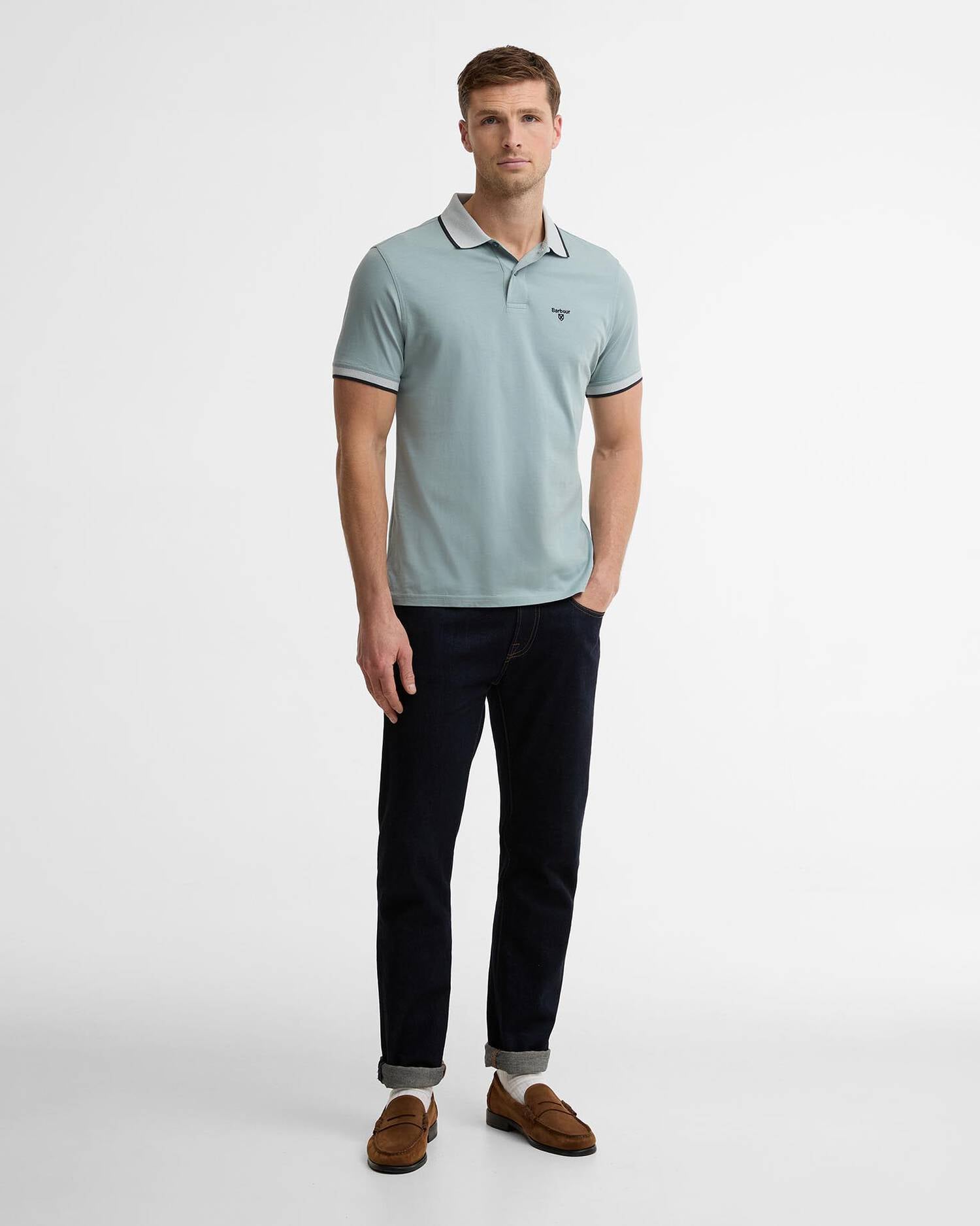 Barbour Cornsay Polo Shirt DUSTY SLATE
