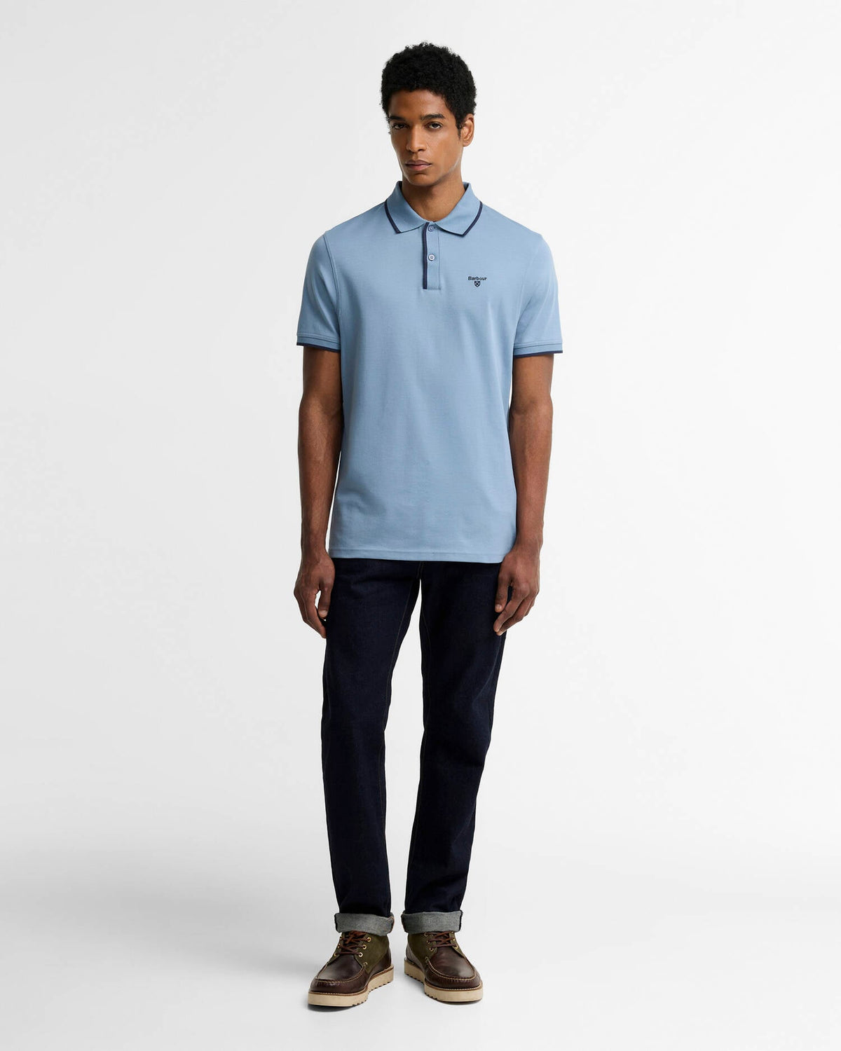 Barbour Callock Tailored Polo TARN BLUE