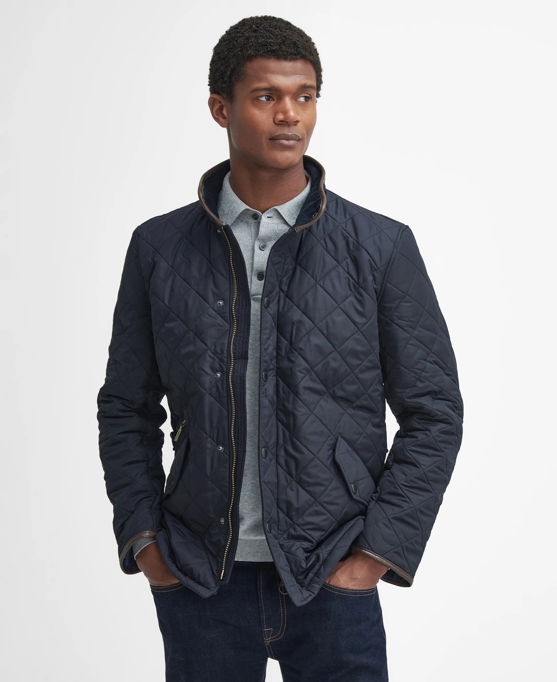 Barbour Powell  Quilted Jacket Navy