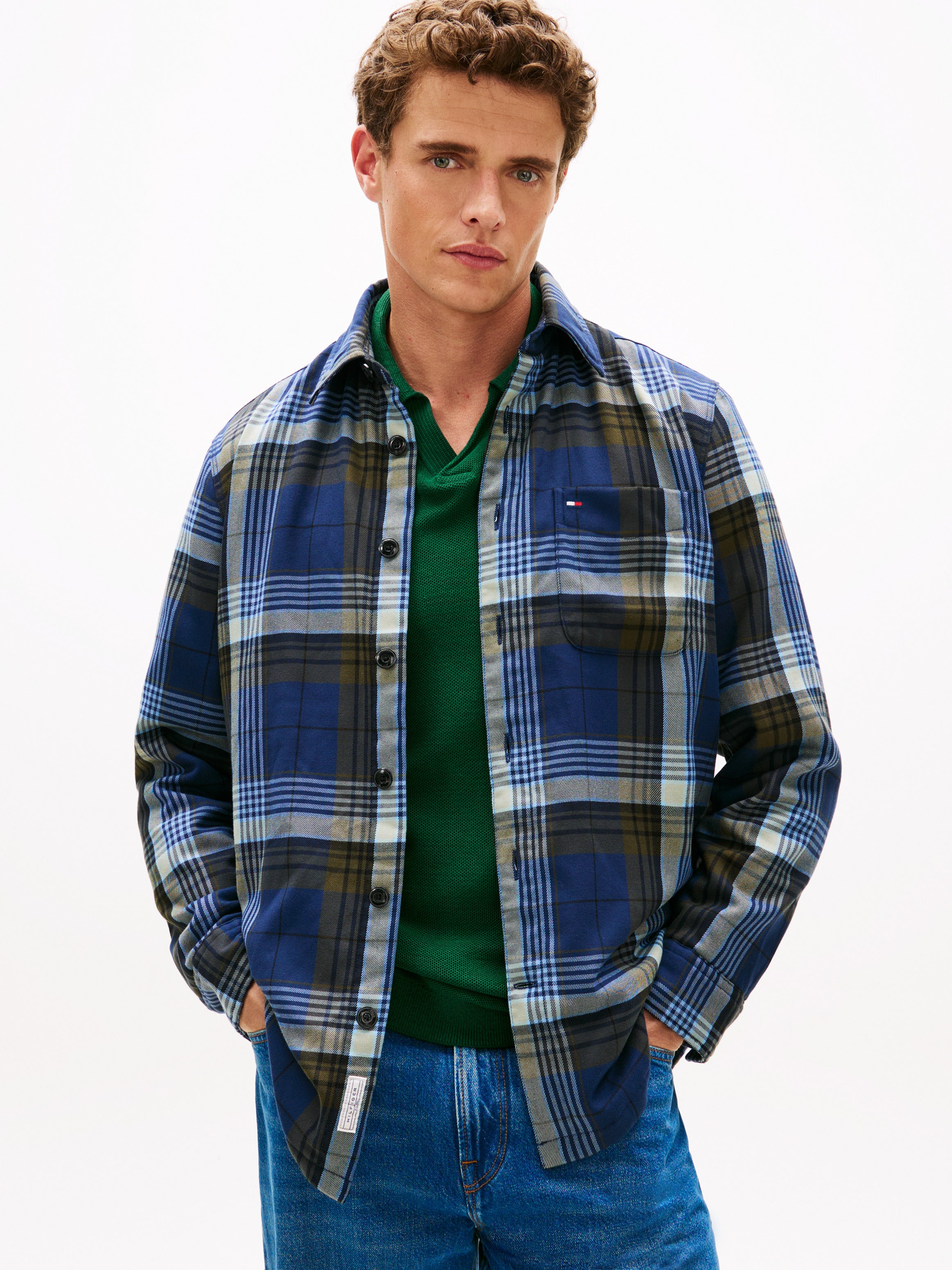 Padded Overshirt PITCH BLUE/CHECK