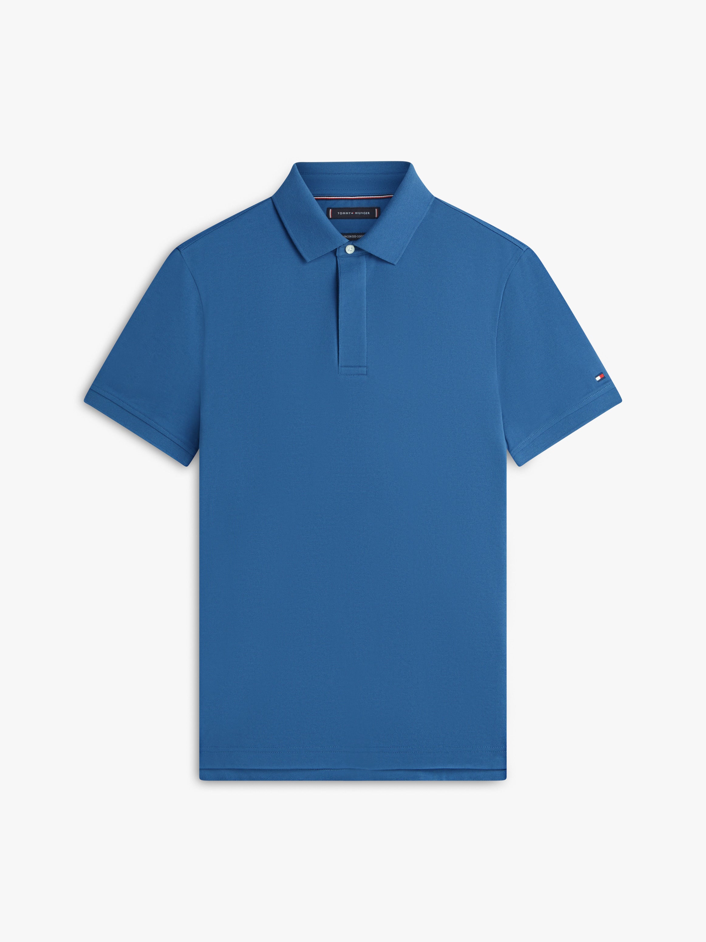 Hidden Placket Polo AEGEAN SEA