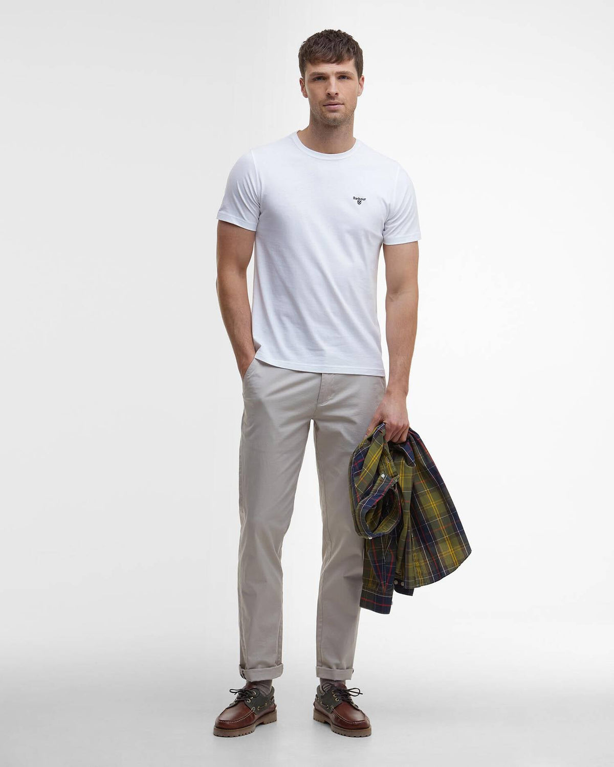Barbour Essential Sports Tee WHITE
