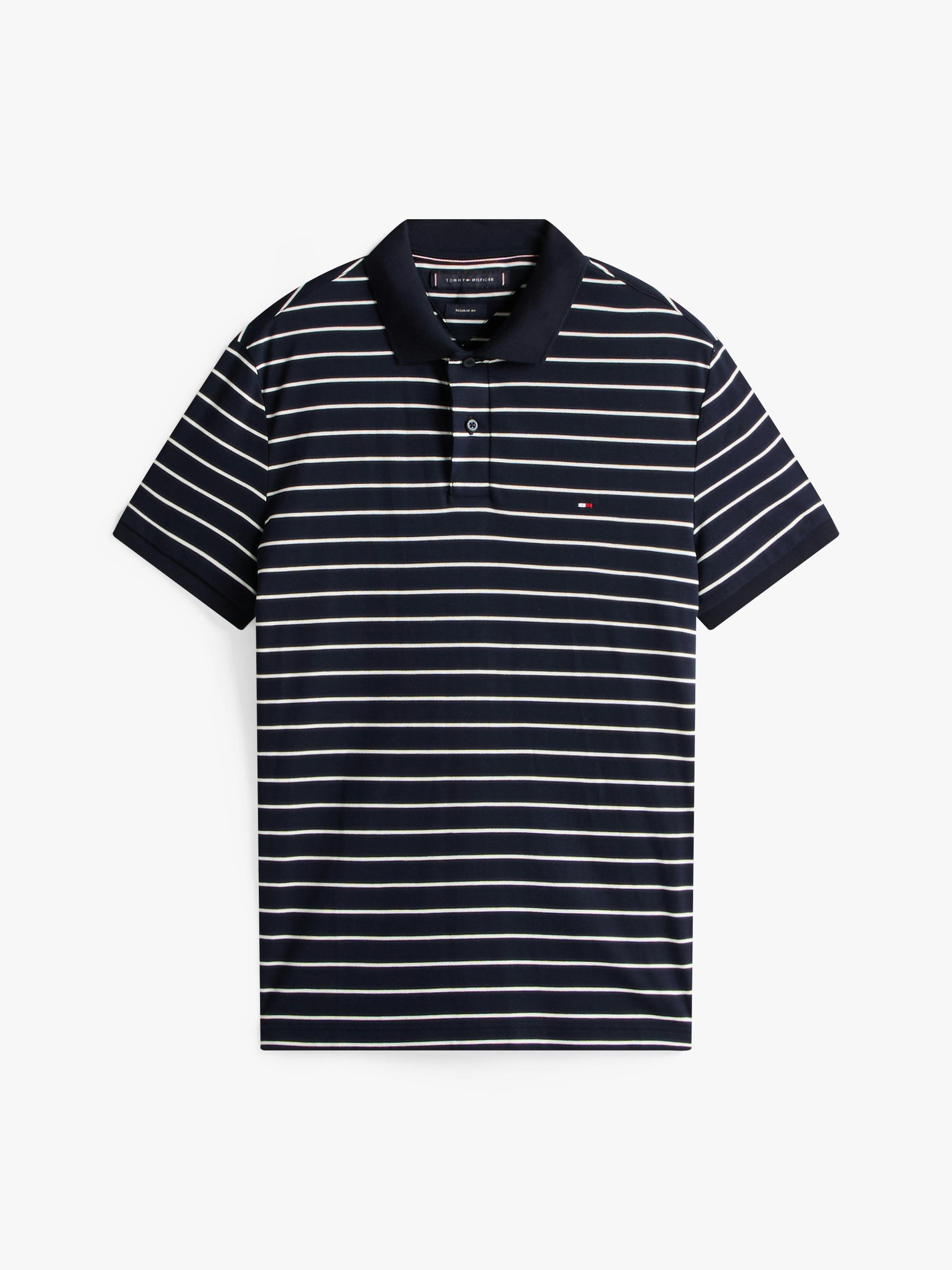 LIQUID COTTON POLO PREPPY NAVY/WHITE