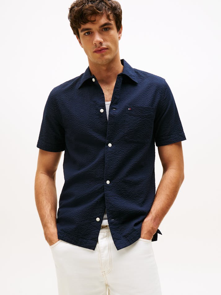 Seersucker SS RF Shirt DESERT SKY