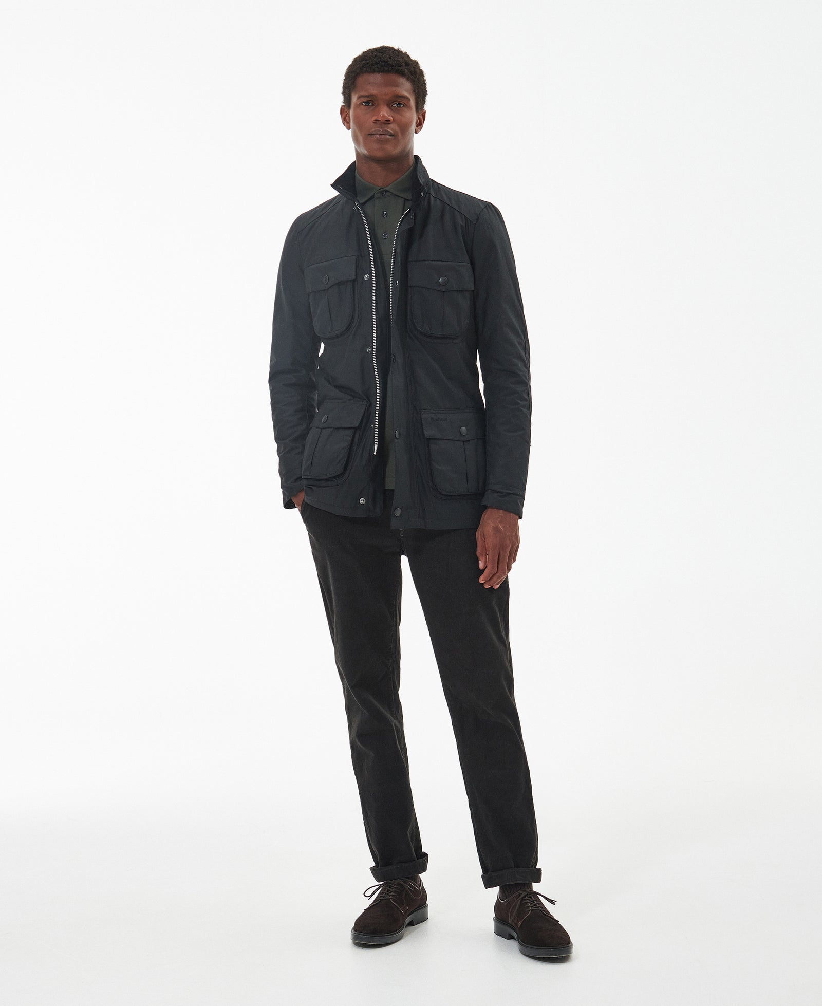 Barbour Corbridge Wax Jacket Black