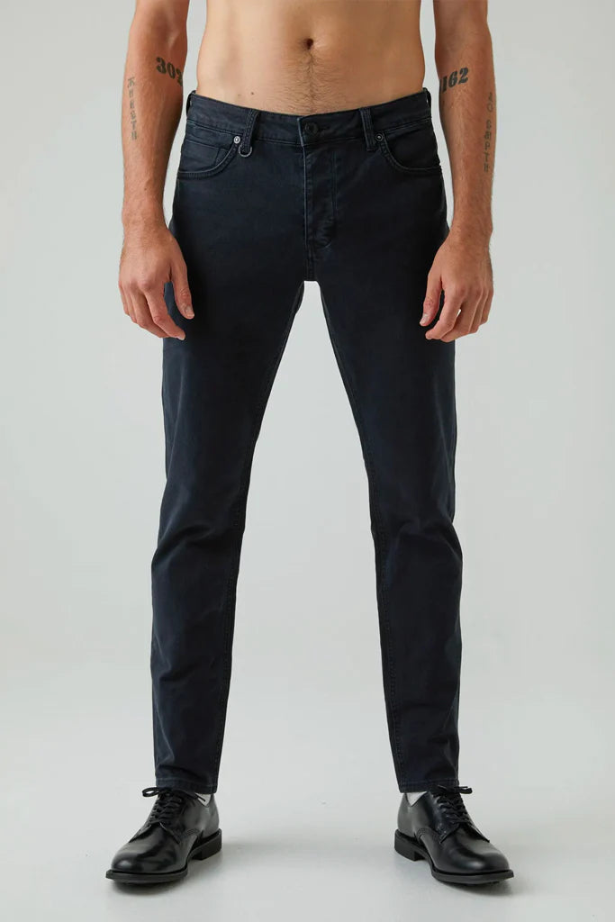 Lou Slim Twill Black