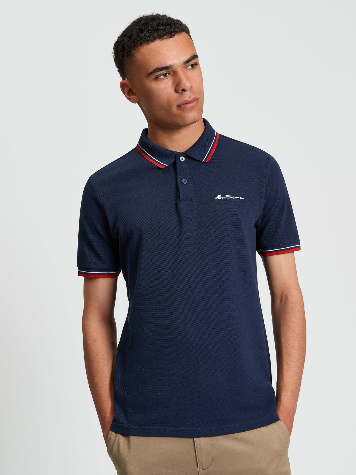 SIGNATURE PIQUE POLO-DARK NAVY
