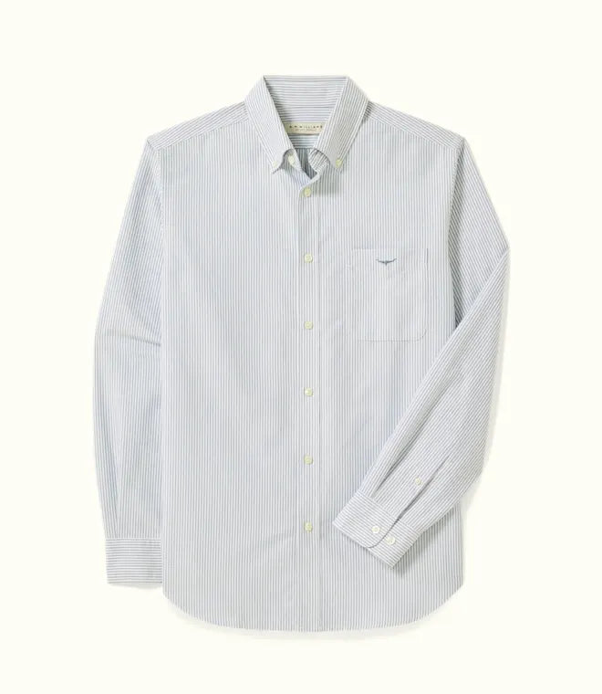 Reg oxford stripe shirt Navy/White