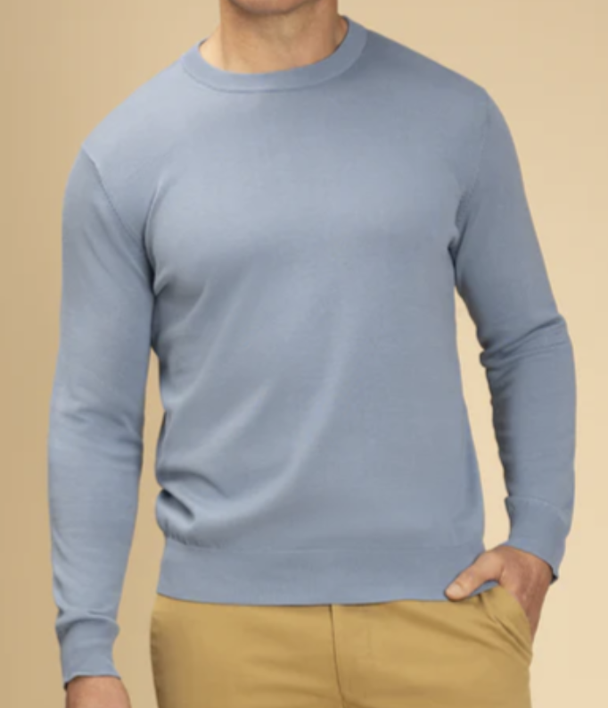 Como Dusty Blue Crew Neck