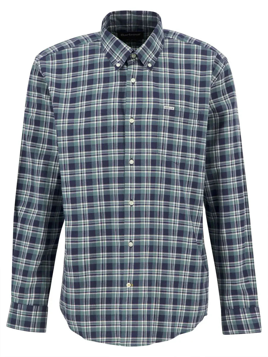 Barbour Turville Reg Checked Shirt MALLARD GREEN S