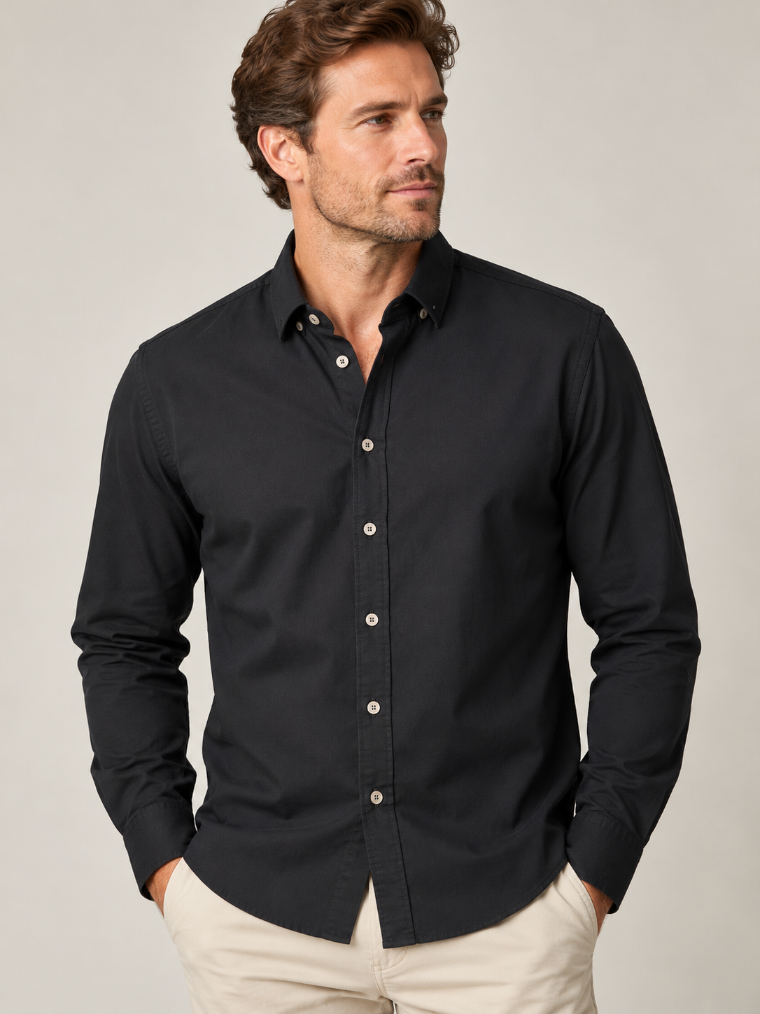 Lichfield Oxford Black Shirt