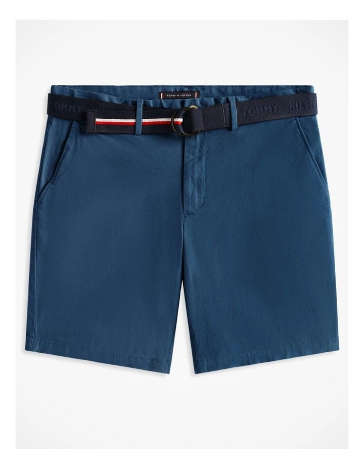 DENTON SHORT W BELT BLUE JEAN